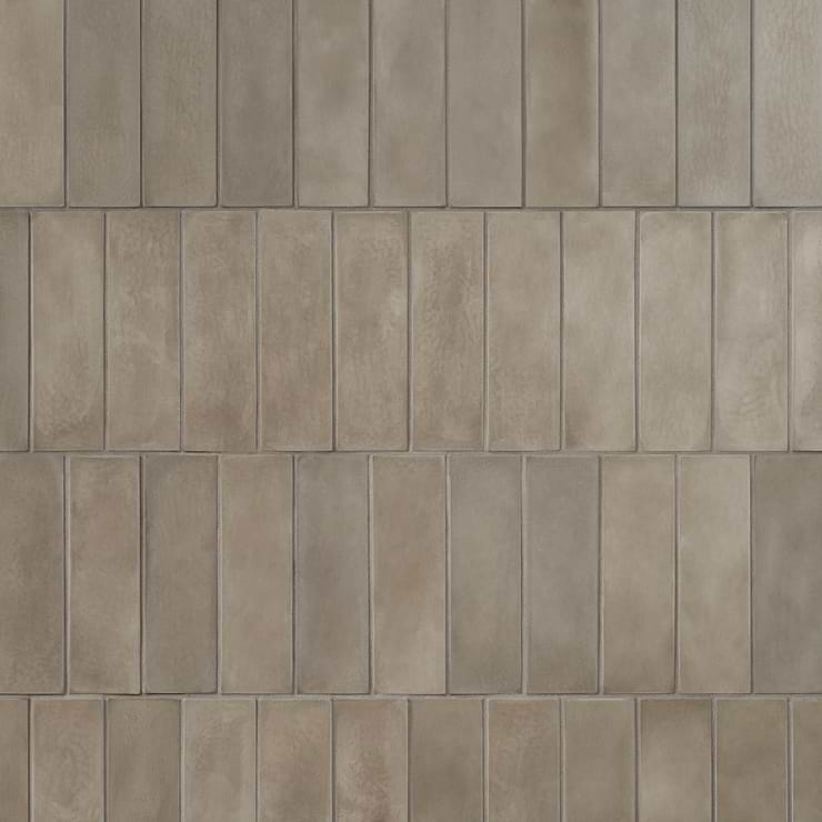 Color One Shadow Gray 2x8 Matte Cement Tile