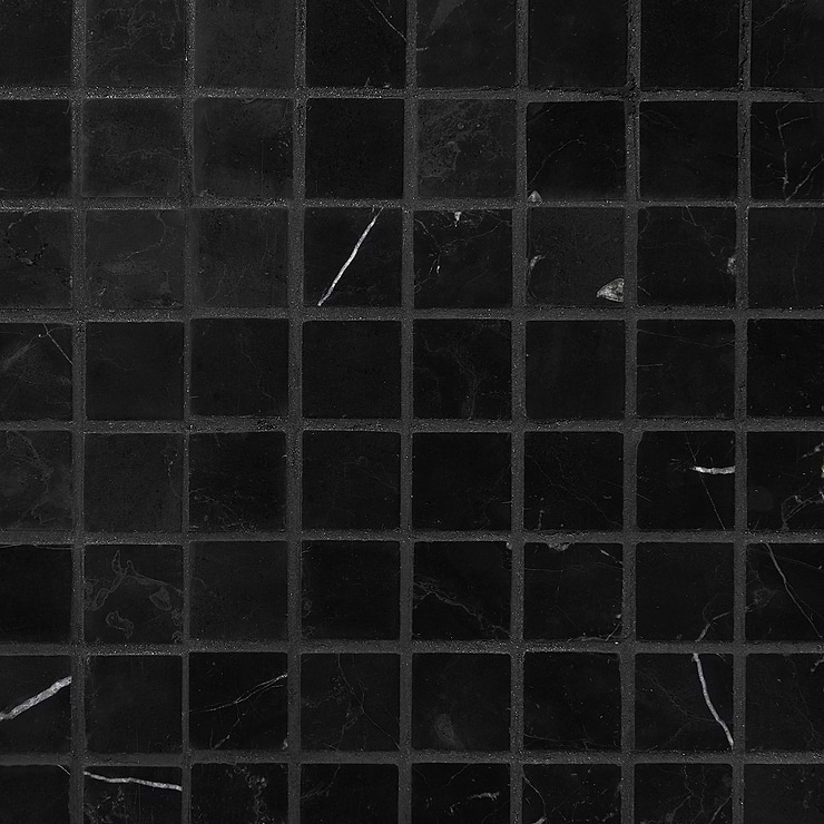 Nero Marquina 3/4"x3/4"Polished Marble Mosaic Tile