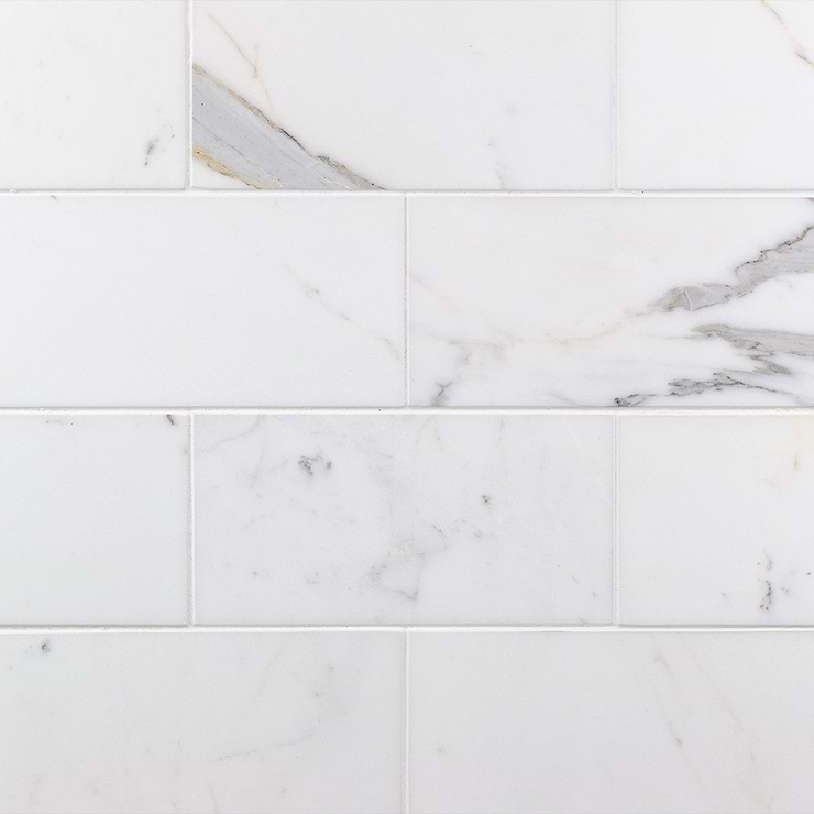 Calacatta 4x8 Polished Marble Tile