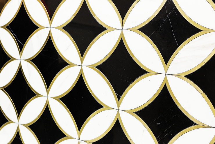 Kaleidoscope Oblique Marble Tile