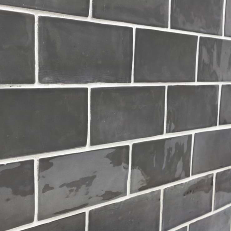 Lancaster Driftwood Gray 3x6 Polished Ceramic Wall Tile