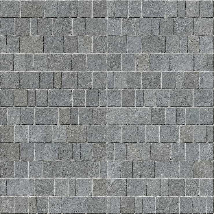 Montrose Bluestone Tumbled Cobble Multi 24x24 Textured Porcelain 2CM Outdoor Paver