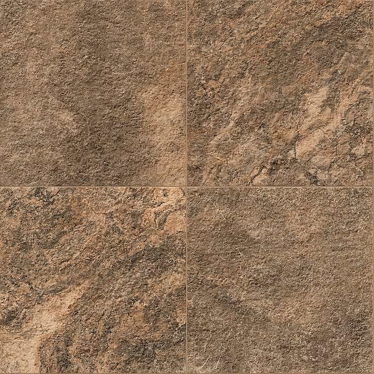 Paleo Travertine Brown 24x24 Textured Porcelain 2CM Outdoor Paver