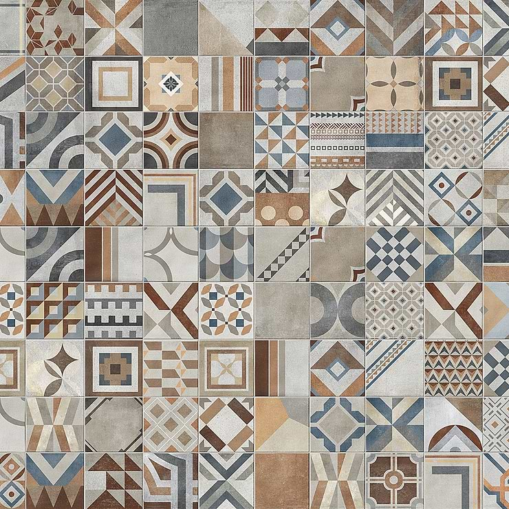 Deco Lisbon Multicolor 12x24 Matte Porcelain Tile