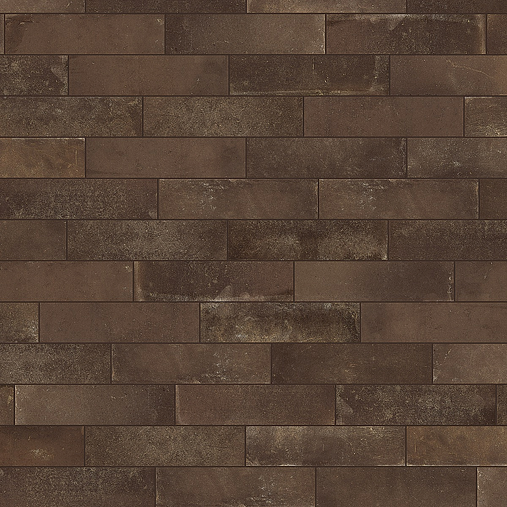 Brick Rustico Nero Brown 3x12 Matte Porcelain Brick Look Tile