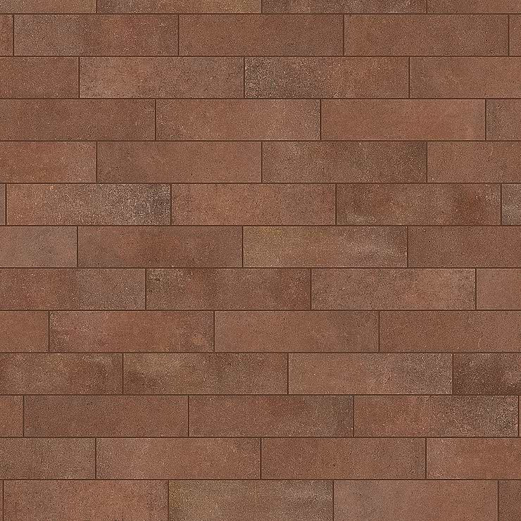 Brick Urbana Cotto Brown Red 3x12 Matte Porcelain Brick Look Tile