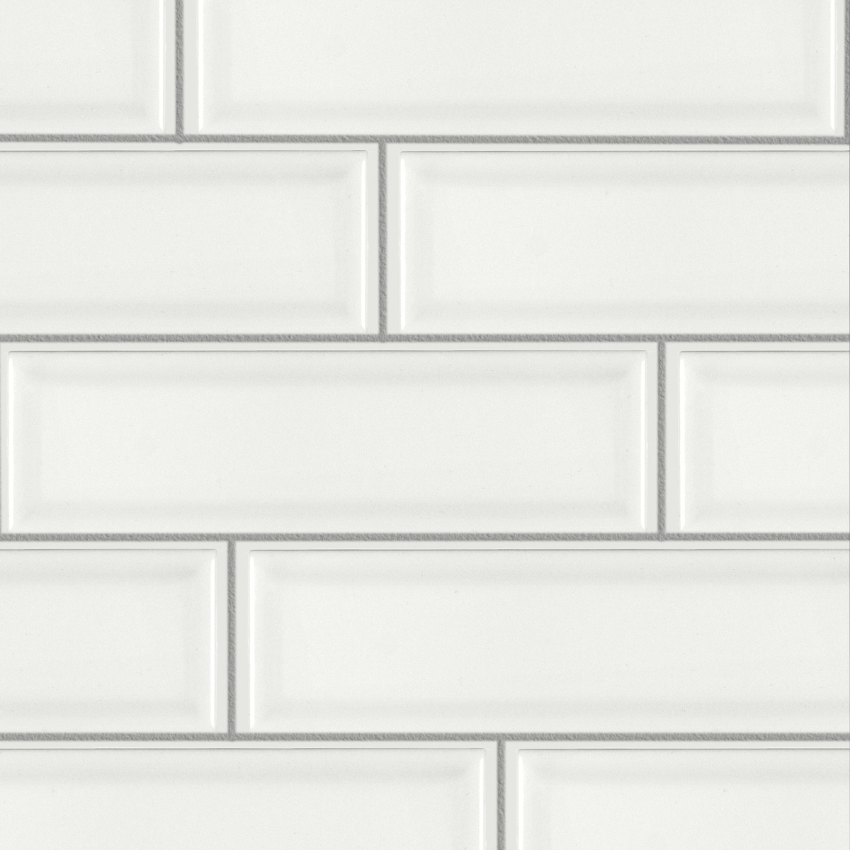 Astoria Beveled Dreamy White Matte 3x9 Ceramic Subway Wall Tile