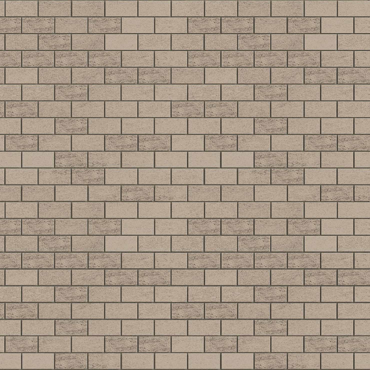 Karo Taupe 1X2 Matte Porcelain Mosaic