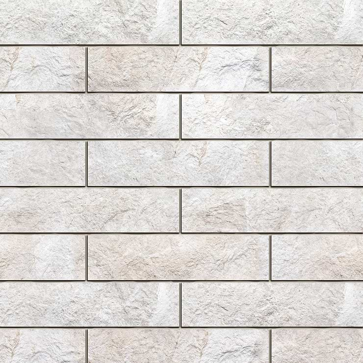 Cream Misto Splitface Rustic Beige 3x12 Textured Marble Tile