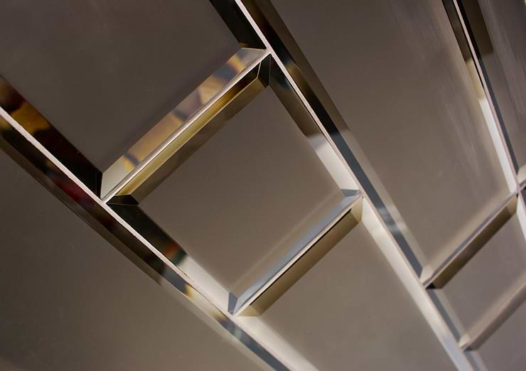 Bronze Beveled 4x12 Mirror Tile