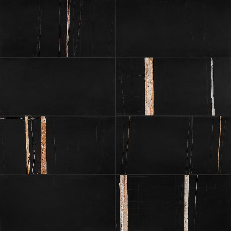 Nero Dorato 12x24 Honed Marble Tile