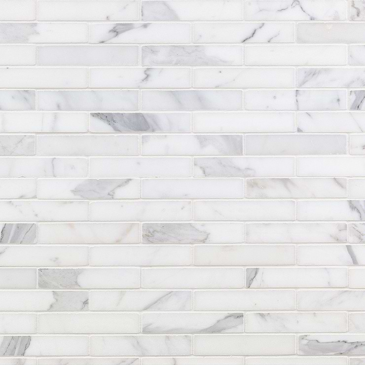 Calacatta Big Brick Marble Tile