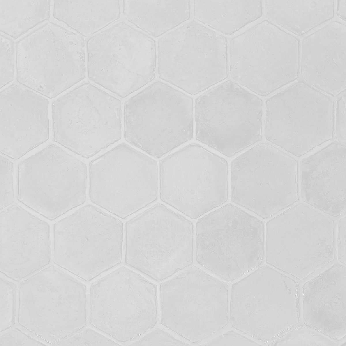 Terra Villa White 4" Hex Matte Terracotta Tile