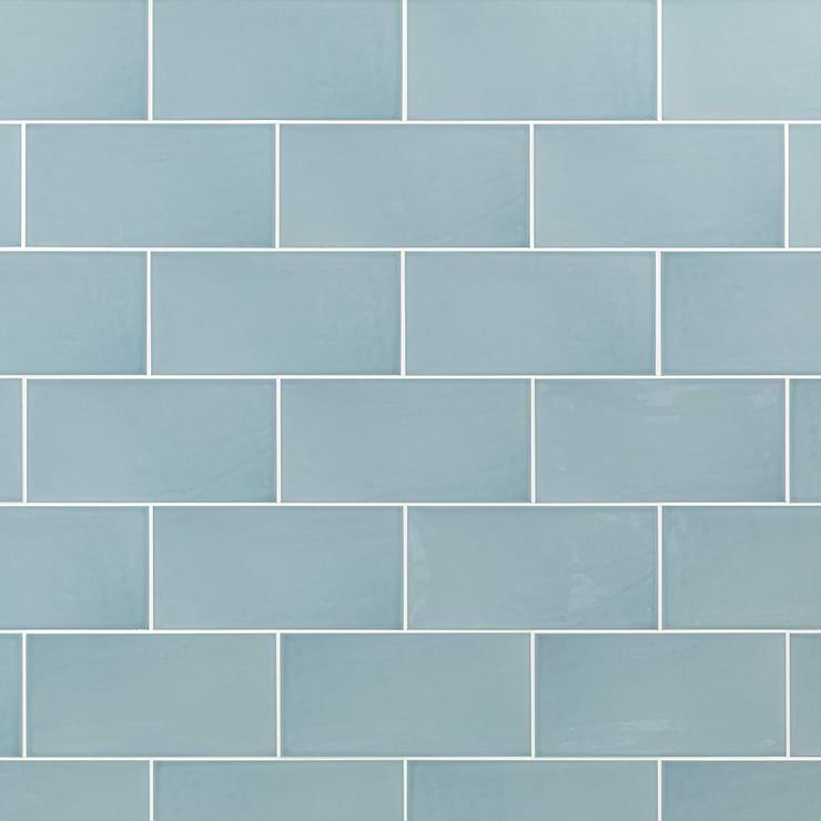 Aruba Blue 5X10 Ceramic Wall Tile