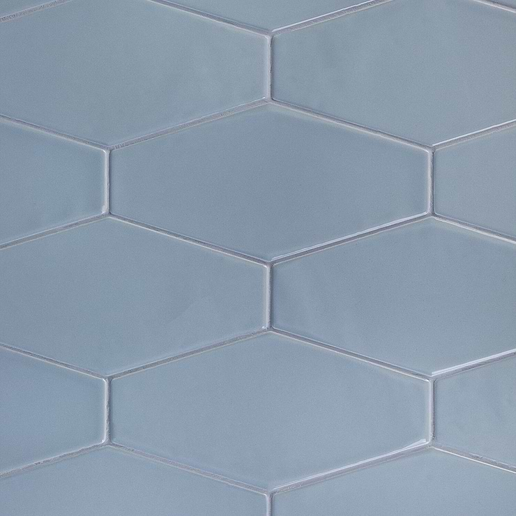 Manchester Hexagon Dew 4x8 Polished Ceramic Tile