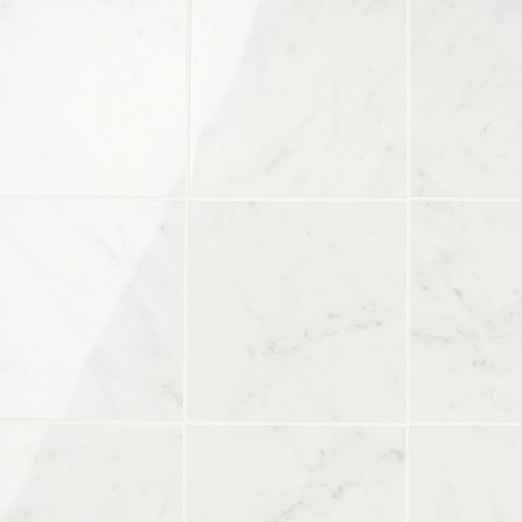 Marble Tech Bianco Gioia 6x6 Polished Porcelain Til