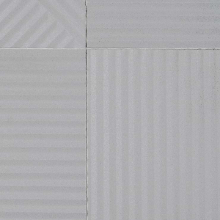 Renzo Grigio Gray 3D Matte Porcelain 12x24 Tile