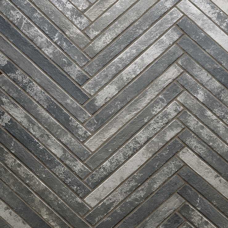 English Brick Dark Gray 2x18 Matte Porcelain Tile