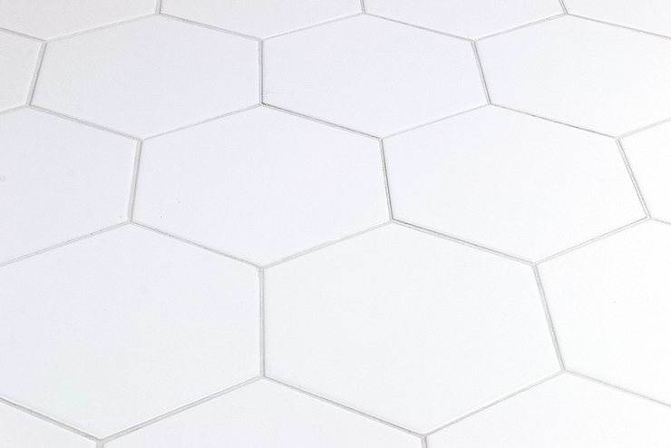 Exagoni Puro Blanco Brillo Hexagon Ceramic Tile