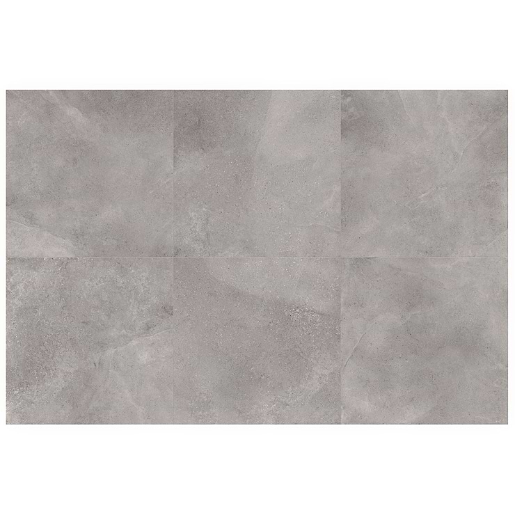 New Rock Fossil Dark Gray 48x48 Limestone Look Matte Porcelain Tile