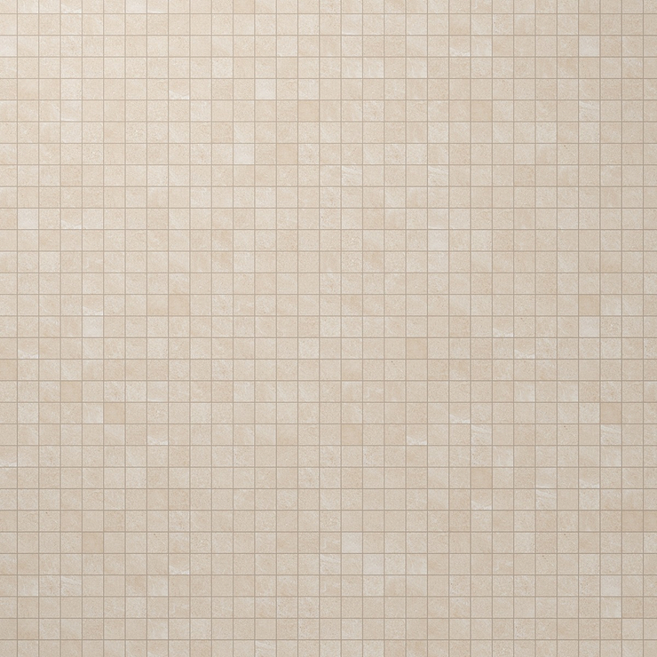 Era Crema Beige 2x2 Limestone Look Matte Porcelain Mosaic Tile