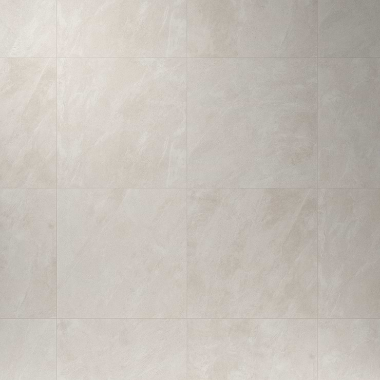 Era Linen White 48x48 Limestone Look Matte Porcelain Tile