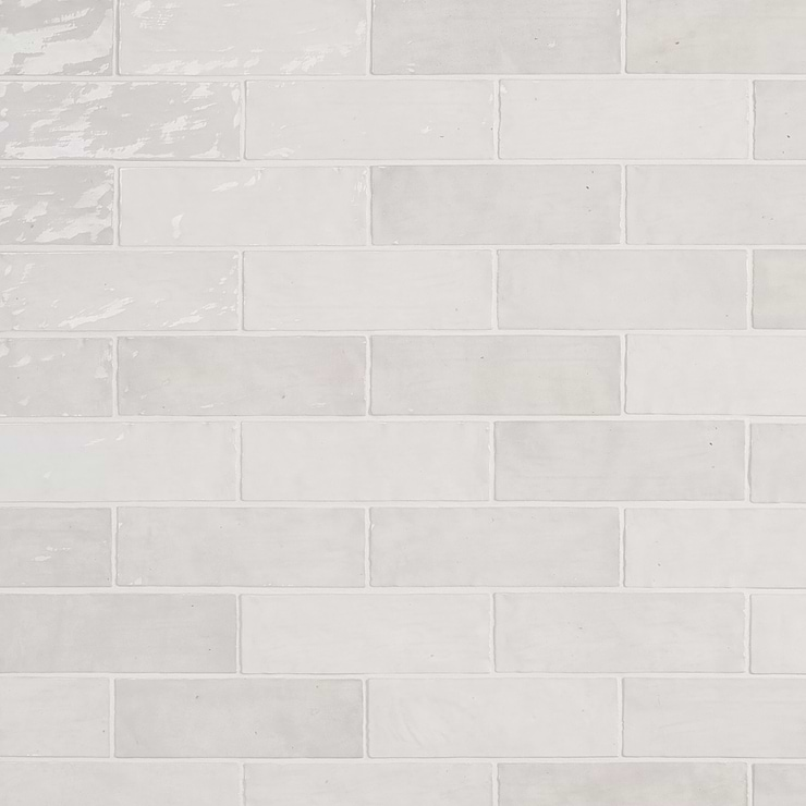 Portmore White 3x8 Glossy Ceramic Subway Tile