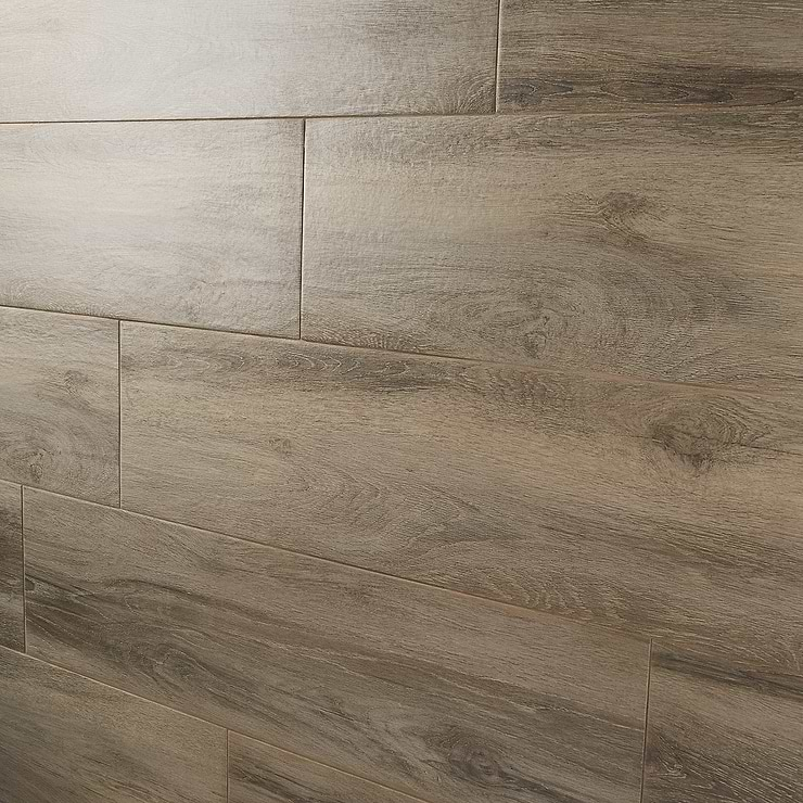 Lakewood Olive Brown 10x40 Wood Look Matte Porcelain Tile