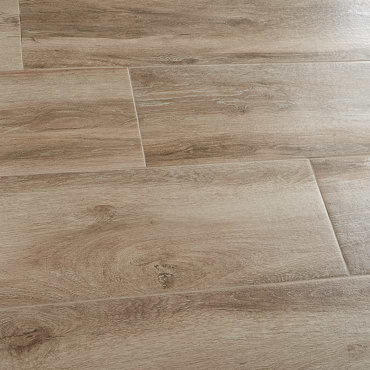 Lakewood Roble Brown 10x40 Matte Wood Look Porcelain Tile