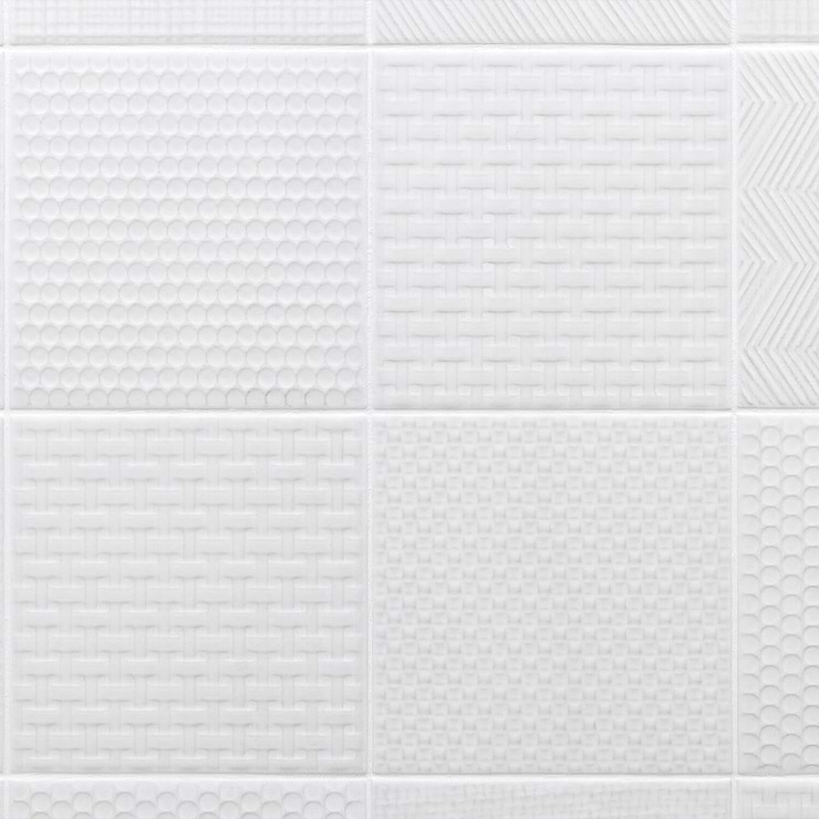 Sacramento Decor Snow 6x6 Matte Porcelain Tile