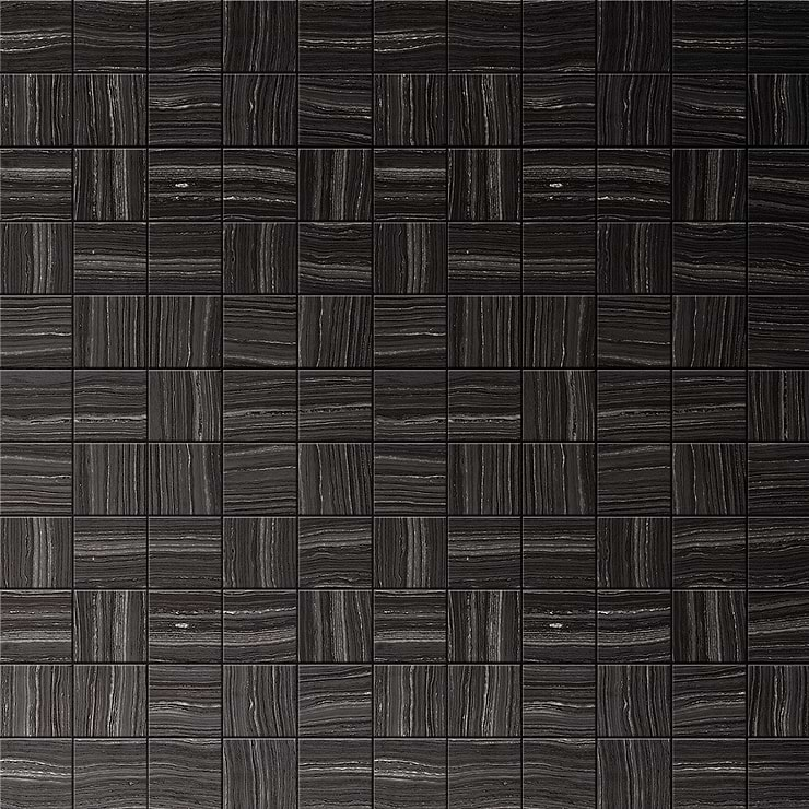 Miles Universe Black 2x2 Matte Porcelain Mosaic