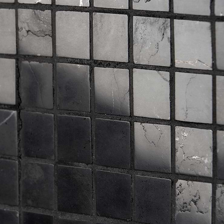 Nero Marquina 3/4"x3/4"Polished Marble Mosaic Tile