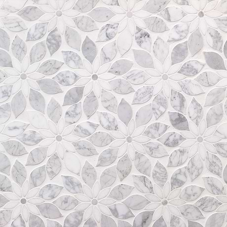 Waterjet Marble Tile for Backsplash,Kitchen Wall,Bathroom Wall,Shower Wall,Shower Floor,Outdoor Wall