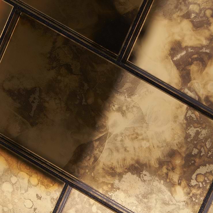 Vilna Antique Mirror Oro 3x6 Glass Tile