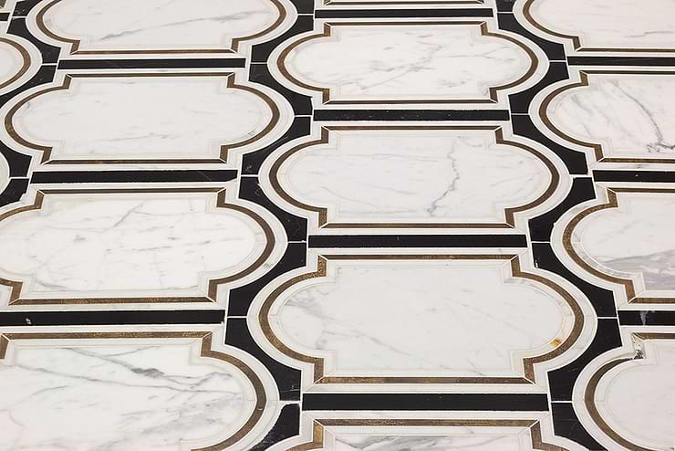 Inara Cavalier Brass And Marble Tile