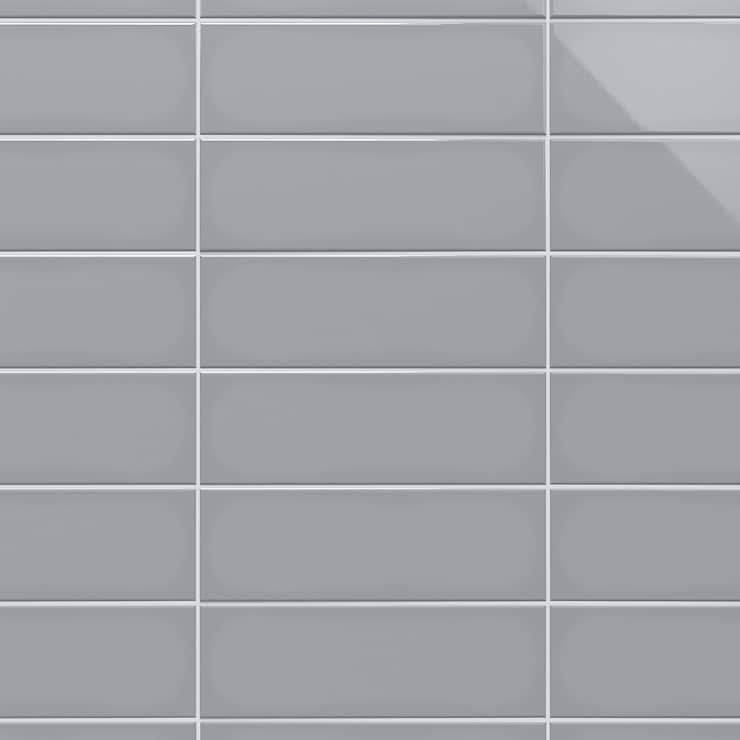 Park Hill Gray 4X12 Polished Porcelain Tile