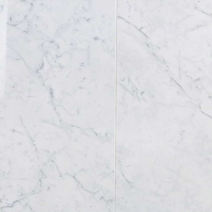 Marble Tech Bianco Gioia 24x24 Polished Marble Look Porcelain Tile