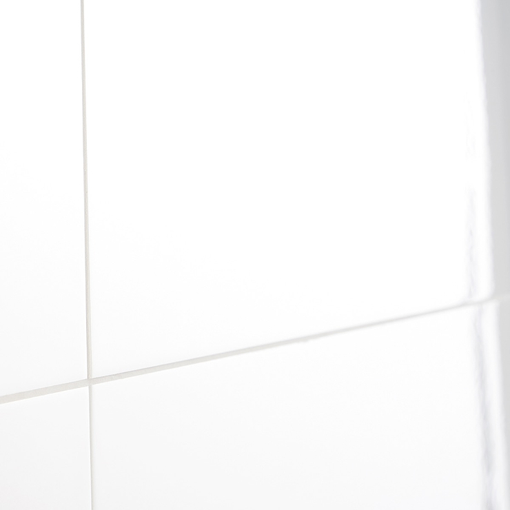 Basic White 12x24 Polished Ceramic Subway Wall Tile