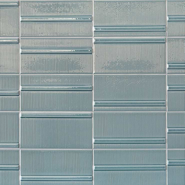 Vector Reverb Azul 4x8 Polished Ceramic Tile