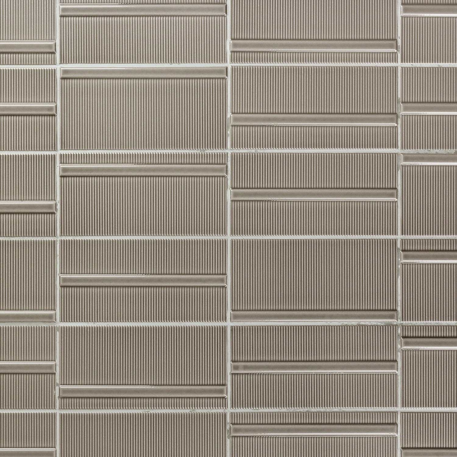 Vector Reverb Gris Gray 4x8 Polished Ceramic Wall Tile