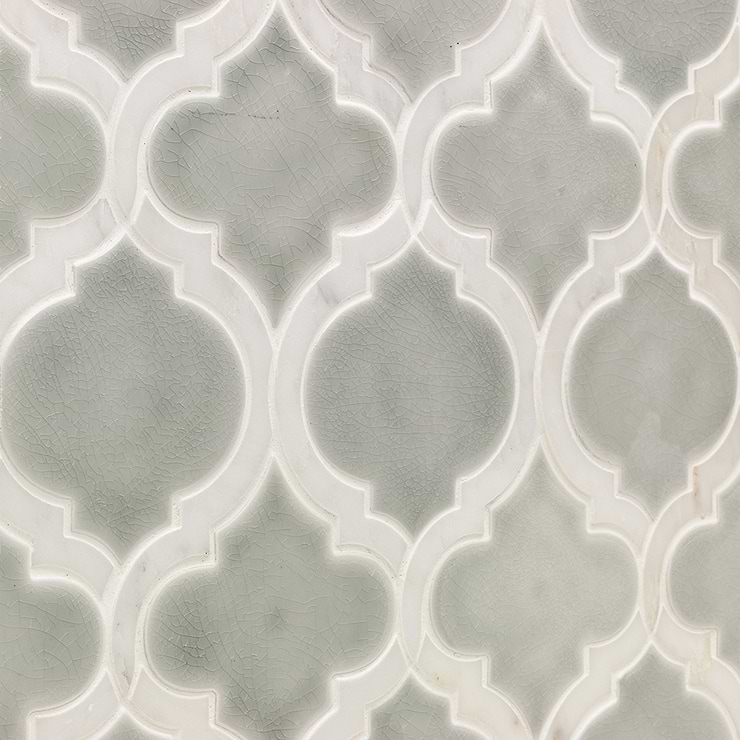 Nabi Arabesque Tundra Marble And Ceramic Tile