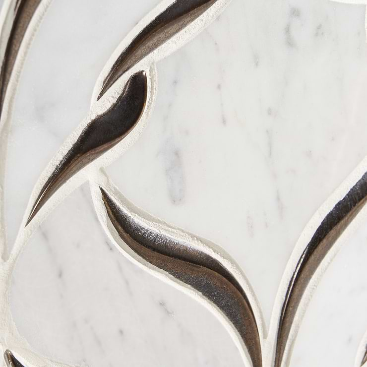 Valentina Carrara Polished Marble Mosaic Tile