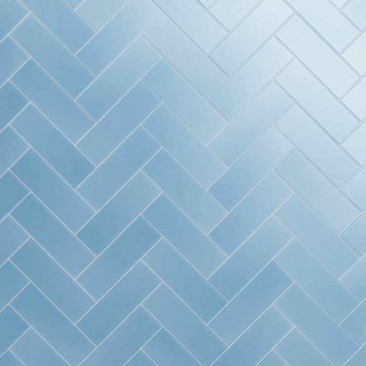 Loft Blue Gray 4x12 Frosted Glass Subway Wall Tile