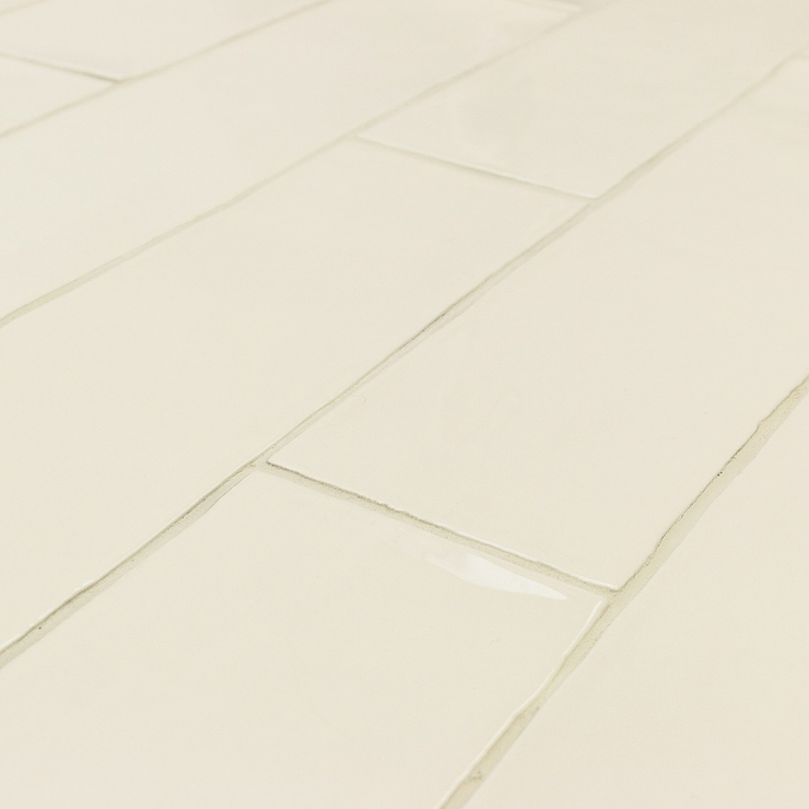 Lancaster Vanilla Cream Ivory 3x12 Polished Ceramic Subway Tile