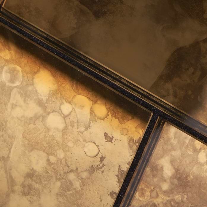Vilna Antique Mirror Oro 3x6 Glass Tile
