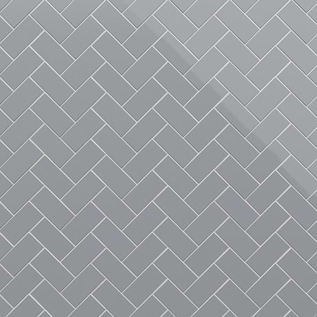 Sample-Park Hill Gray 3x6 Polished Porcelain Tile