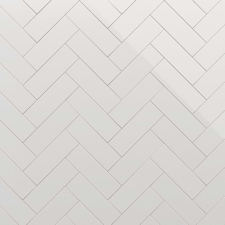 Park Hill White 4x12 Polished Porcelain Tile