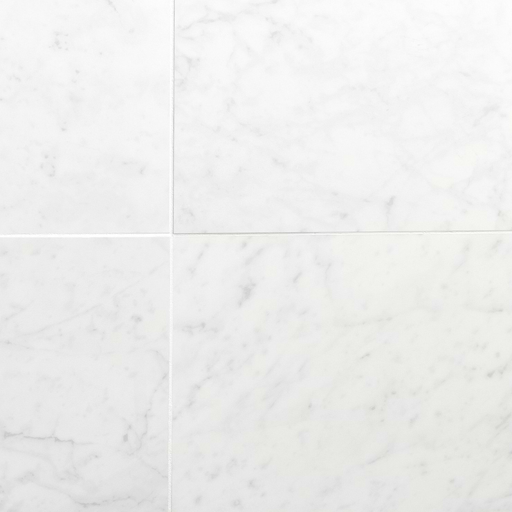 Marble Tech Bianco Gioia 12x24 Polished Marble Look Porcelain Tile