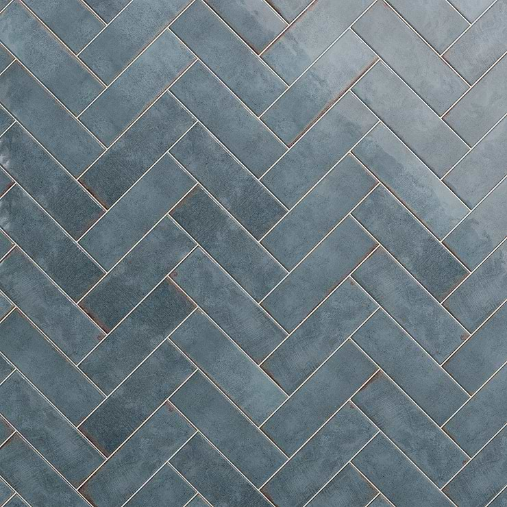 Los Lunas Blue 4x12 Polished Ceramic Subway Wall Tile