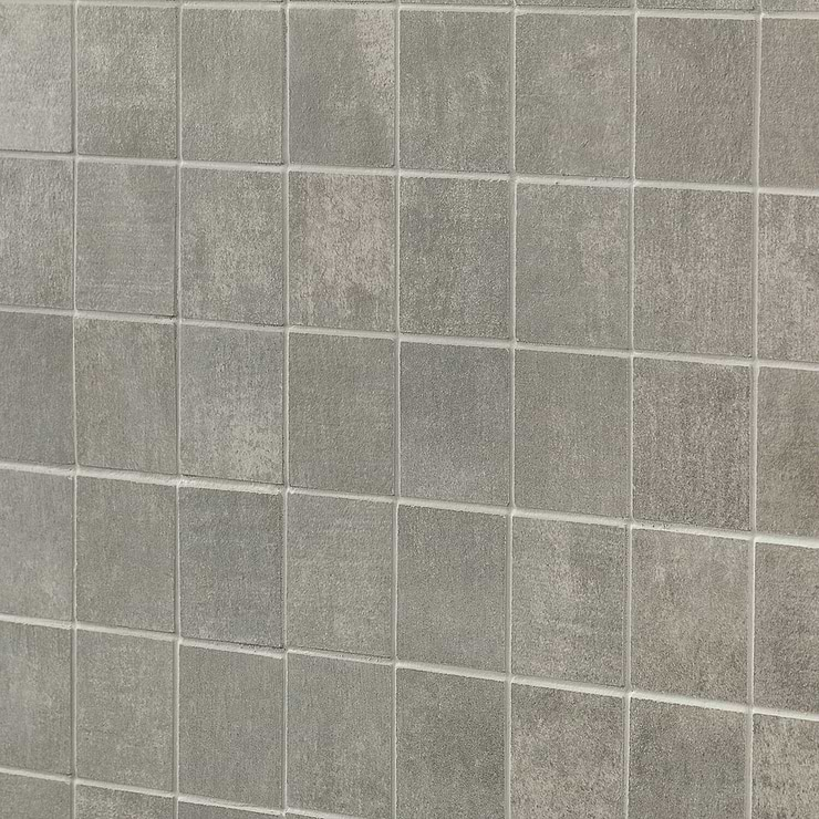 Basic Cement Ash 2x2 Matte Porcelain Mosaic Tile